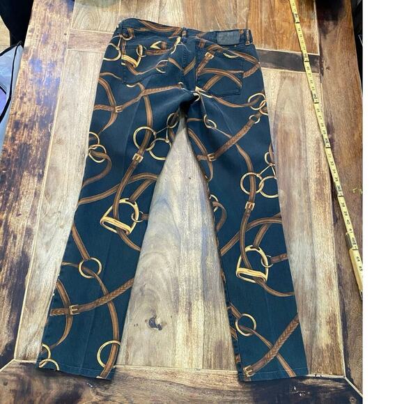 Lauren Ralph Lauren Women's Bridle Belting Equestrian Modern Skinny Jeans Size10 - Picture 2 of 6